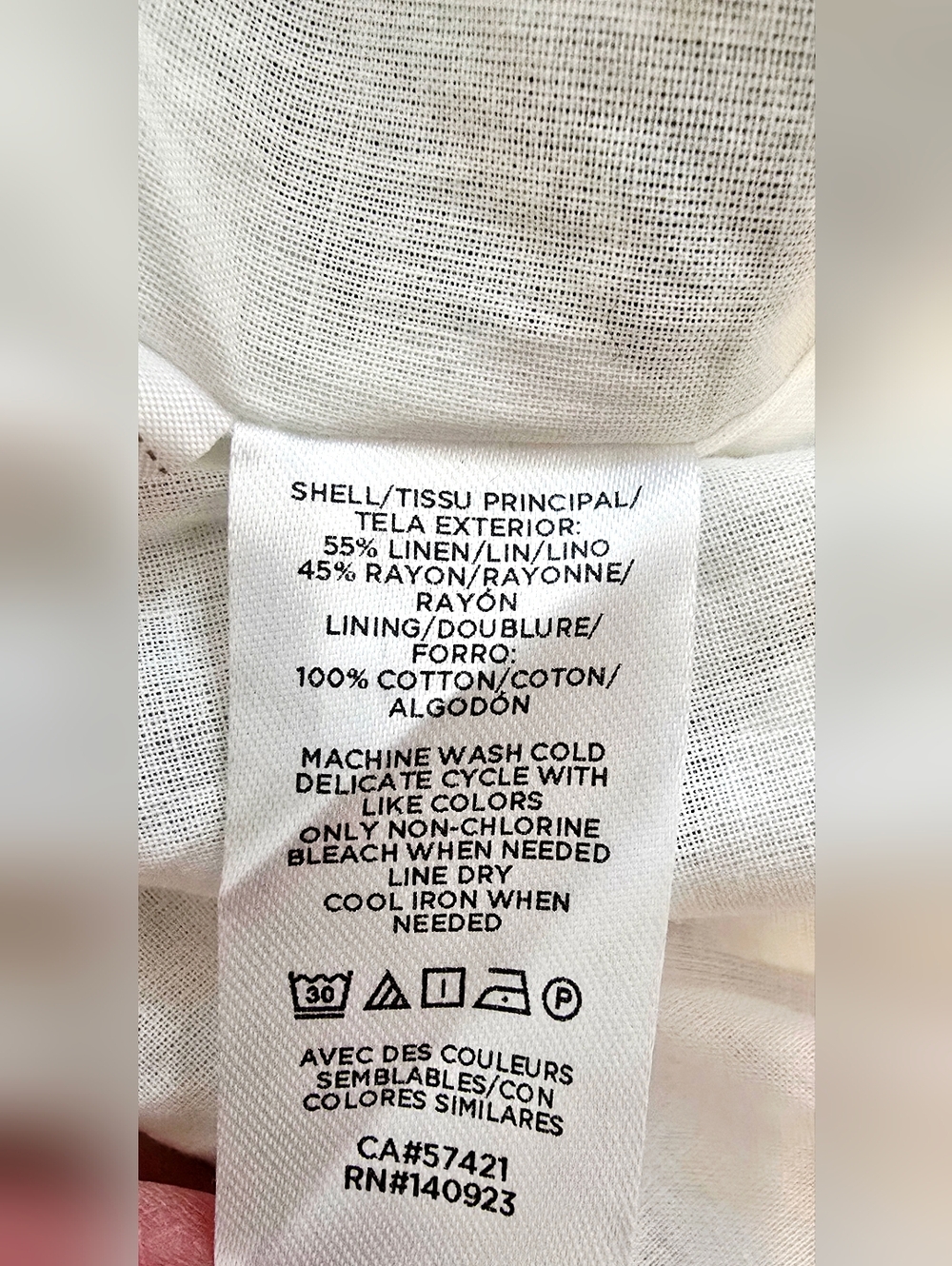 LOFT Black White Gingham Dress Teacher Linen Blend Cottagecore Coastal Preppy - Picture 12 of 12